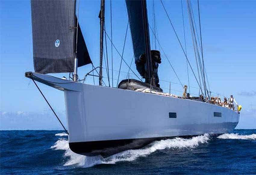 Southern Wind 105GT No Rush (IMN) first yacht to cross the ARC 2024 finish line