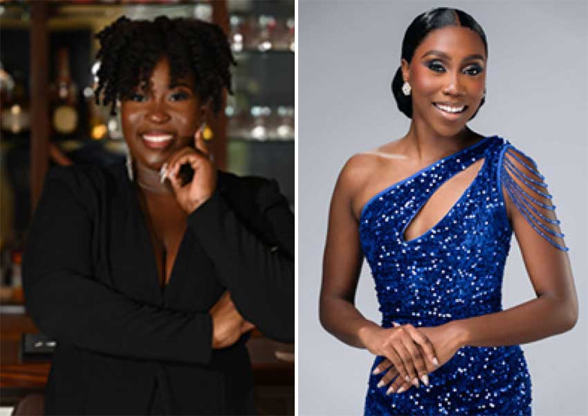 A glimpse at the contestants: L-R, Mauricia Barzey and Shania Samuel