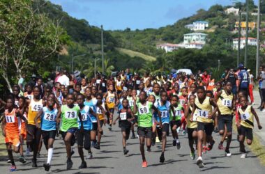 Primary School marathon runners