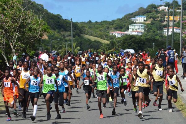 Primary School marathon runners