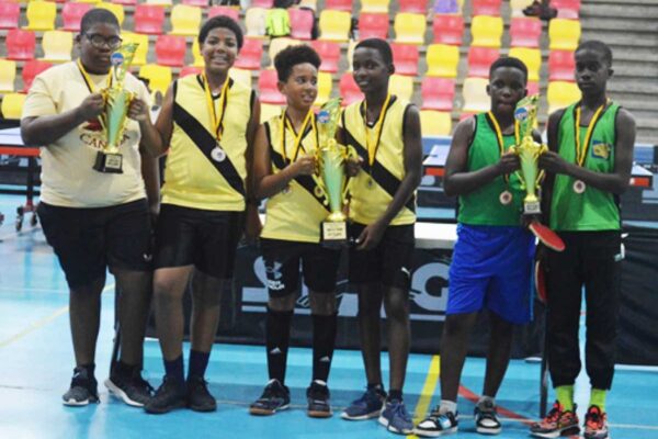 The table tennis winners