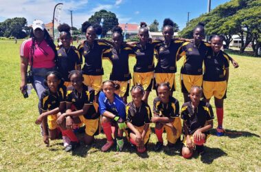 The Canaries Under 14 Girls Team participating in the SLFA Under 14 Girls Championship