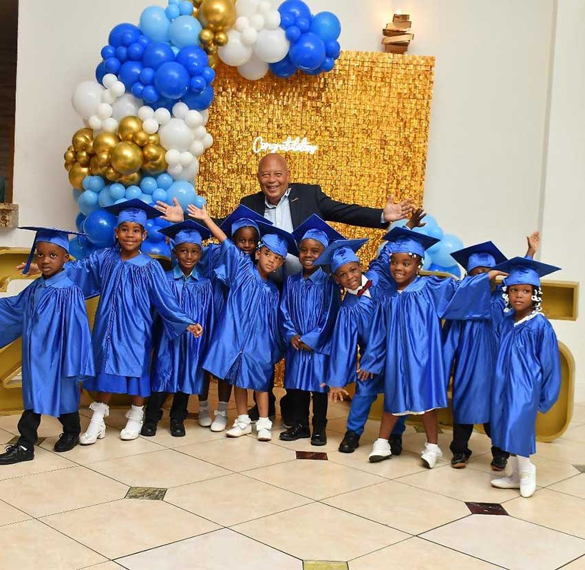 Winston Anderson with Graduates