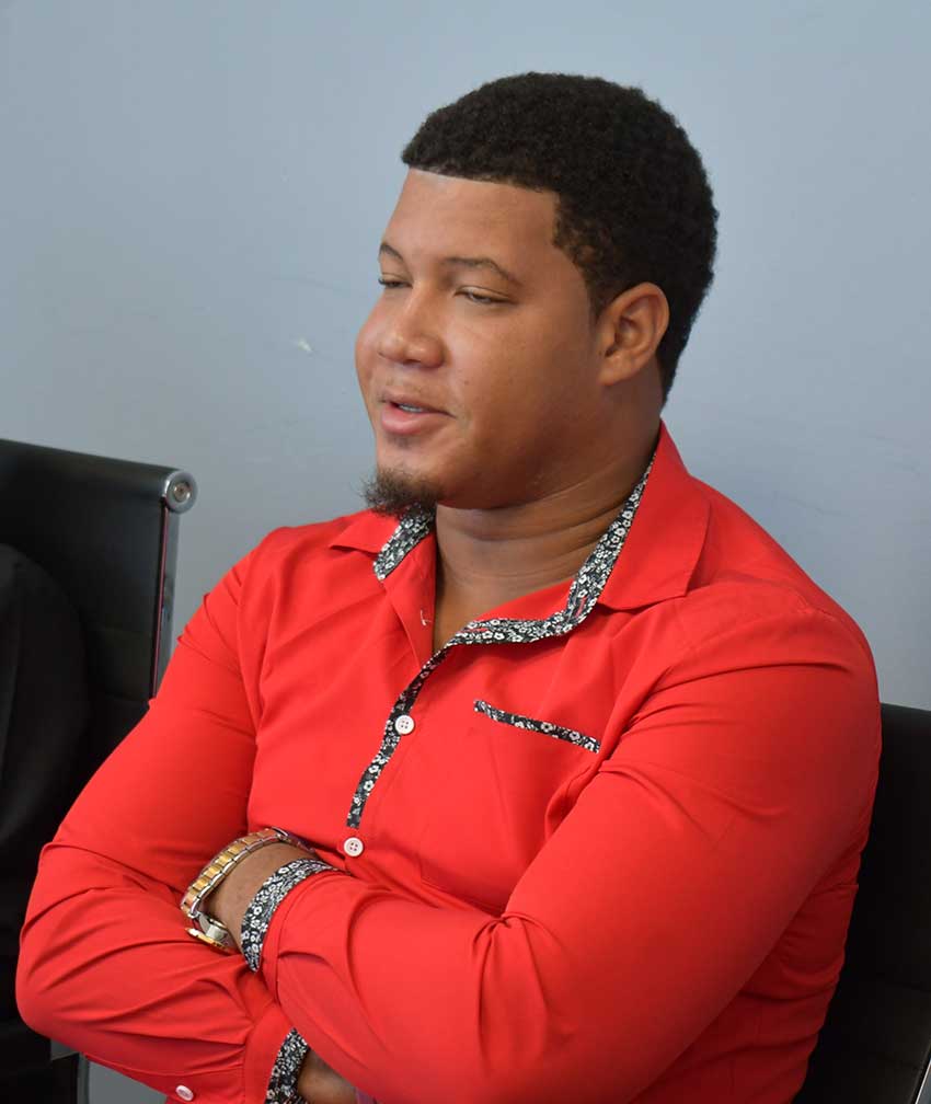 Male CARICOM Youth Ambassador Alens Plante [Credit: MYDS]