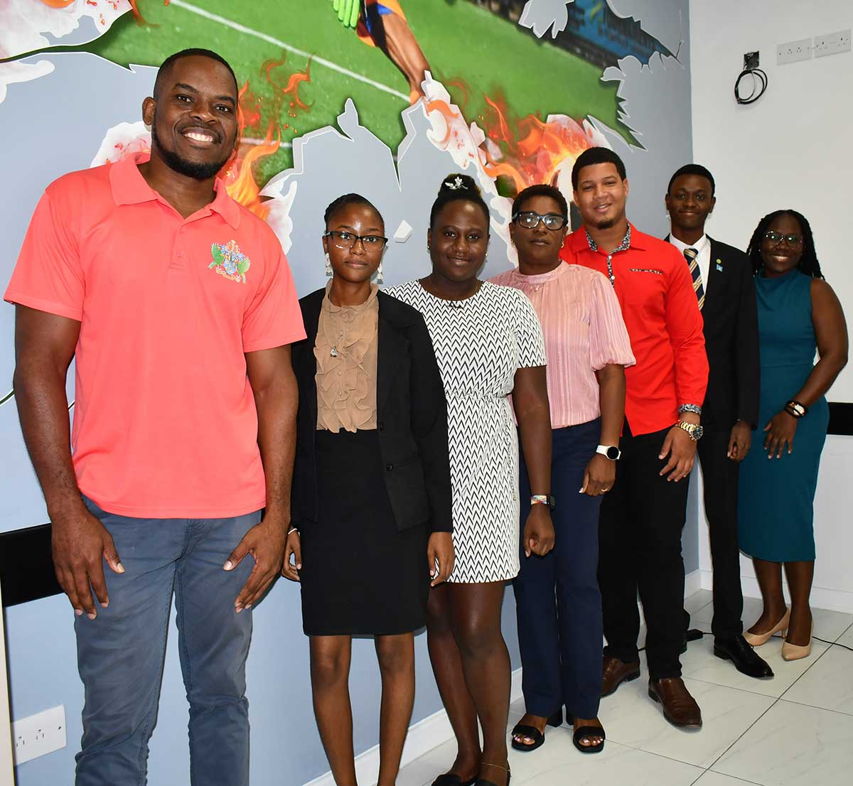CARICOM Youth Ambassadors and Ministry Officials [Credit: MYDS]
