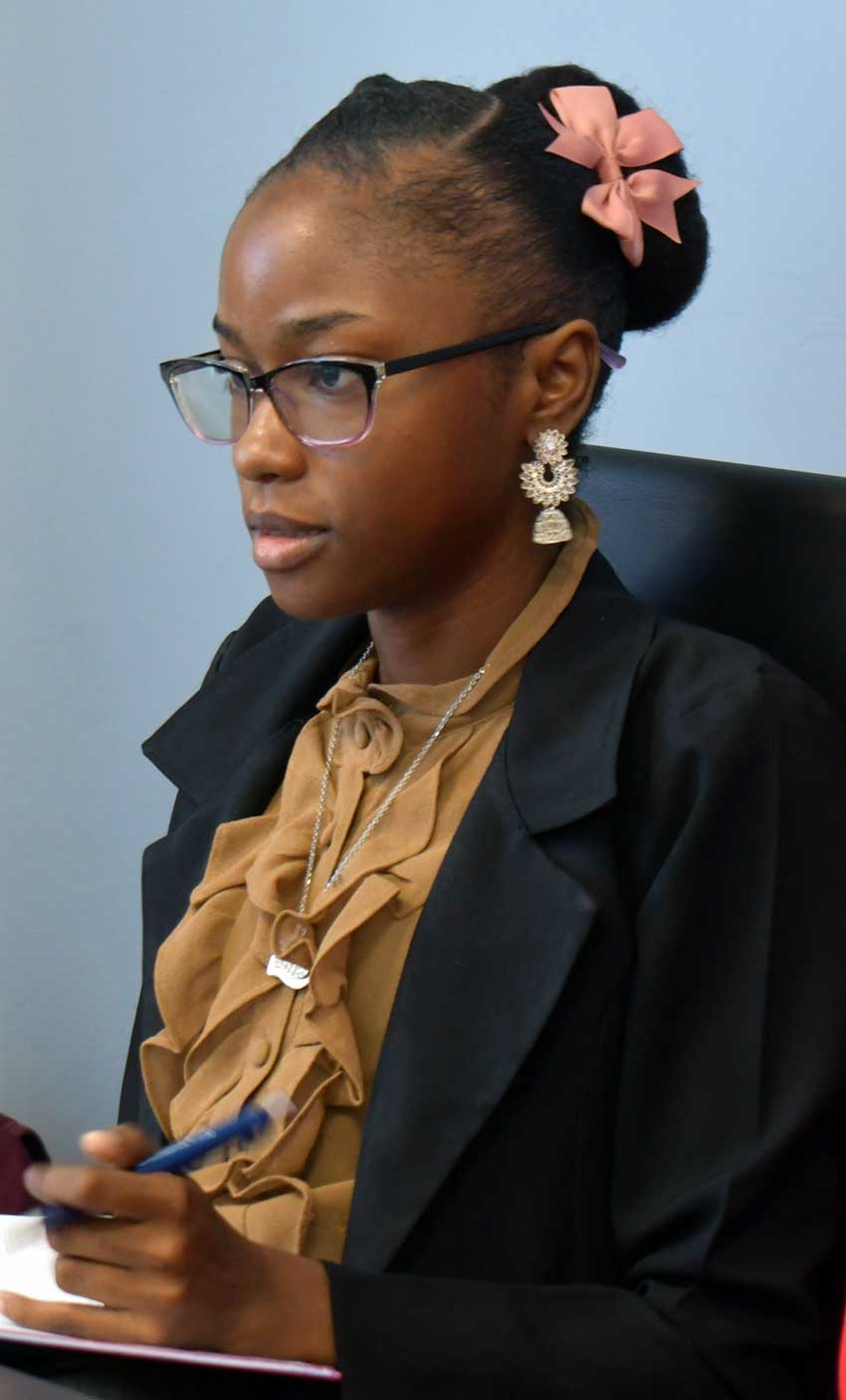 Deputy Female CARICOM Youth Ambassador Davianne Alexander [Credit: MYDS]