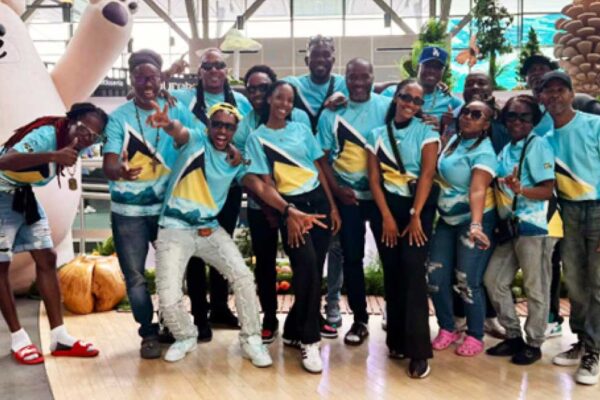 Saint Lucian representatives at the Expo, in Osaka