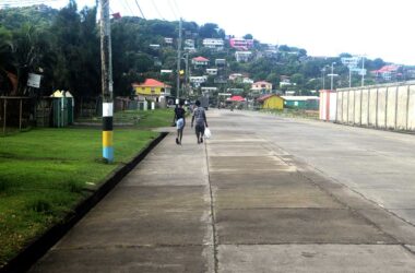 Site of Accident, The Promenade in Bruceville, Vieux Fort. Photo Credit: Kingsley Emmaneul