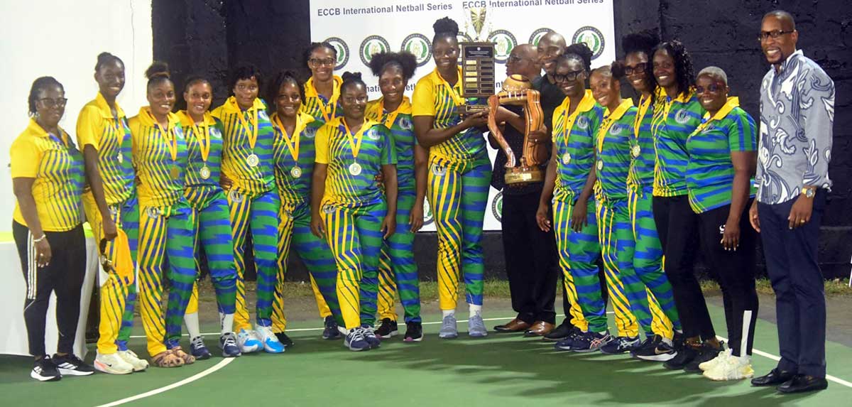 SVG championship team and technical unit celebrate (Photo credit: SLNA)