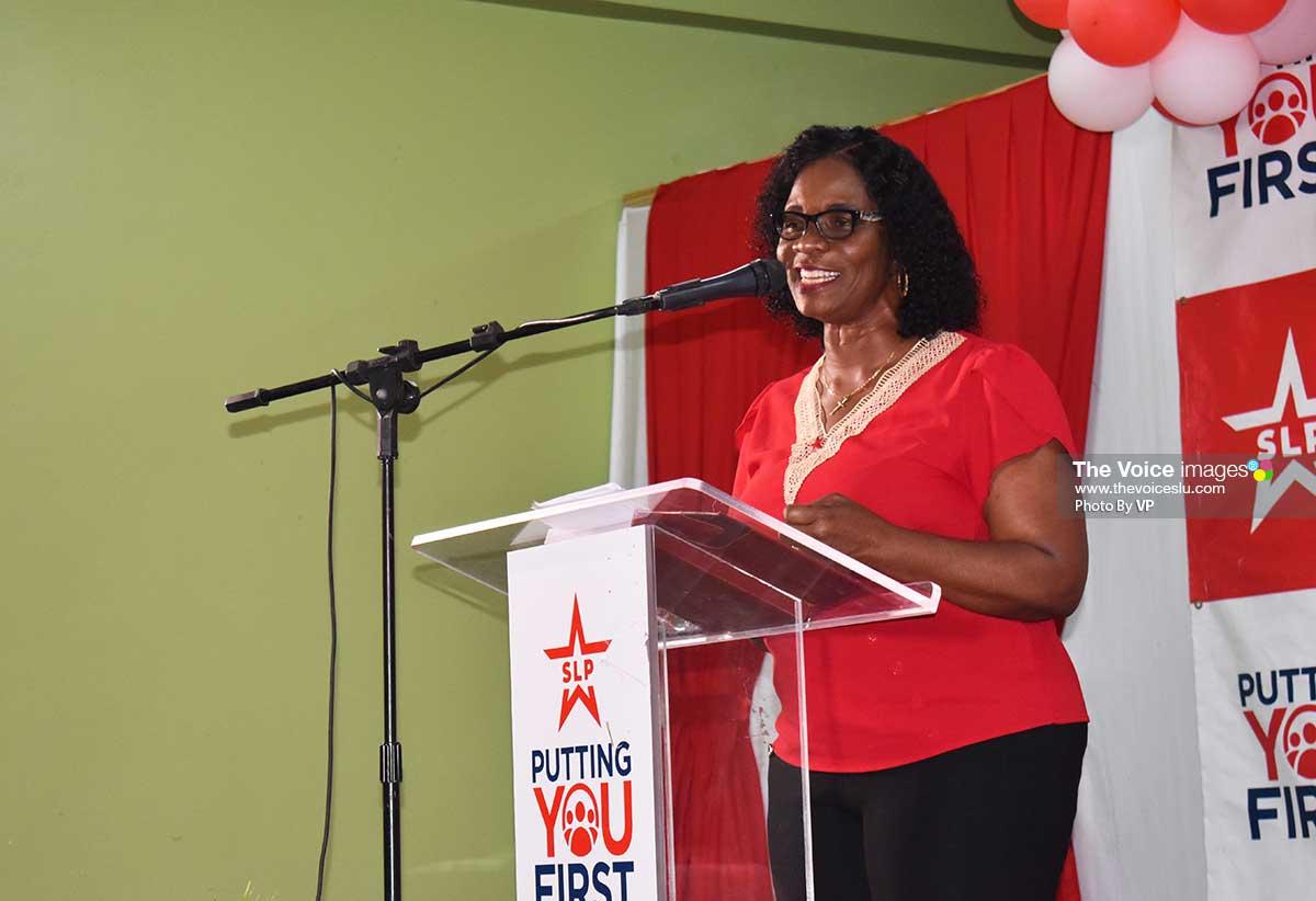 Minister for the Public Service and Gender Affairs, Dr. Virginia Albert-Poyotte