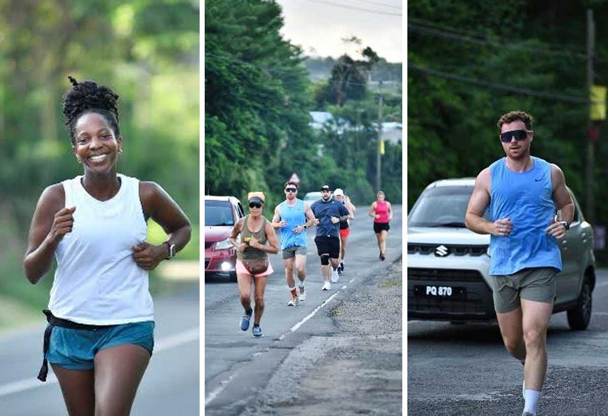 Local and international athletes face the grueling sun and heat running 10 km from Sandals Halcyon Resort in Castries to Sandals Grande Resort in Pigeon Island Gros Islet on Day 1 and on Day 3 covering a half marathon from Pigeon Island to Sandals La Toc.