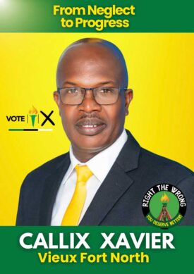 Callix Xavier - UWP candidate for Vieux Fort North