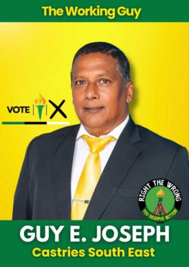 Guy Joseph - UWP candidate for Castries South East