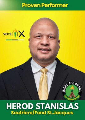 Herod Stanislas - UWP candidate for Soufriere/Fond St. Jacques
