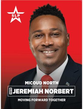 Jeremiah Norbert - SLP candidate for Micoud North