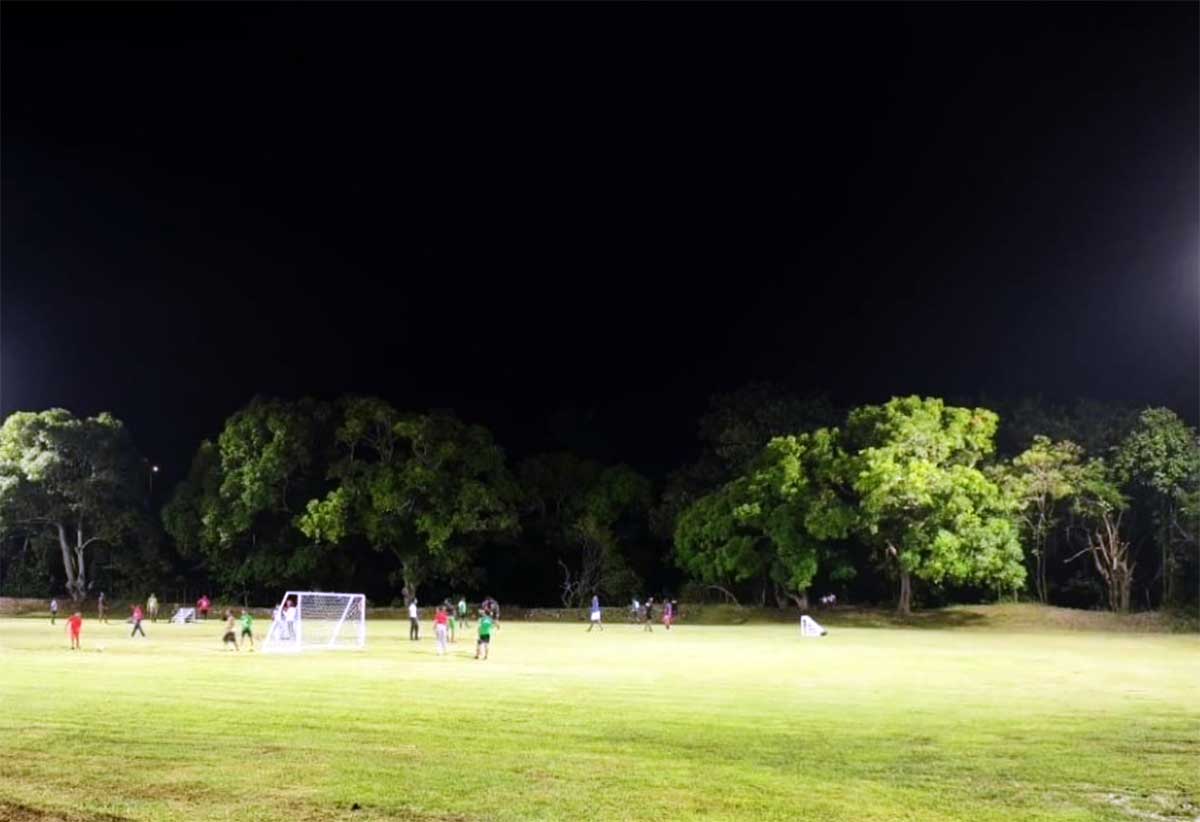 Newly renovated Monchy playing field