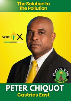 Peter Chiquot - UWP candidate for Castries East