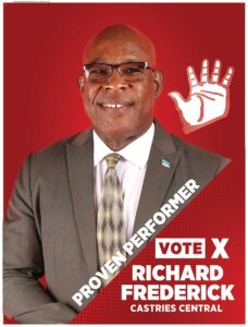 Richard Federick - Independent candidate for Castries Central
