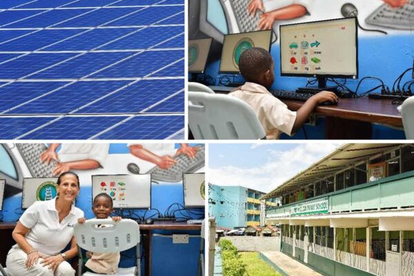 Solar-powered system installed by the Sandals Foundation at Casries Anglican Infant School will support sustainable energy for the school’s computer lab and students’ digital learning.
