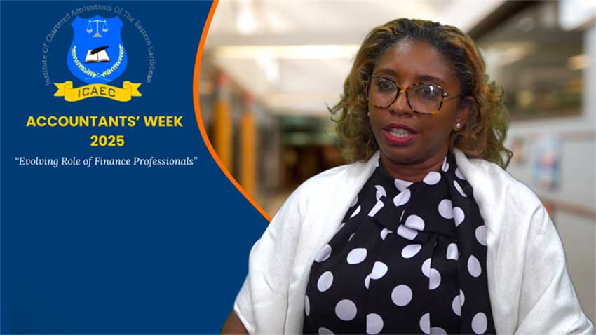 Vice President of the ICAEC Saint Lucia Branch, SueAnn Charlery-Payne. [Photo credit : Institute of Chartered Accountants]