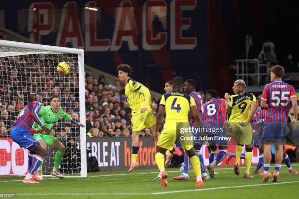 DECEMBER 28: Archie Gray of Tottenham Hotspur scores his team's first goal during the Premier League match between Crystal Palace and Tottenham Hotspur at Selhurst Park on December 28, 2025 in London, England. (Photo by Julian Finney/Getty Images)