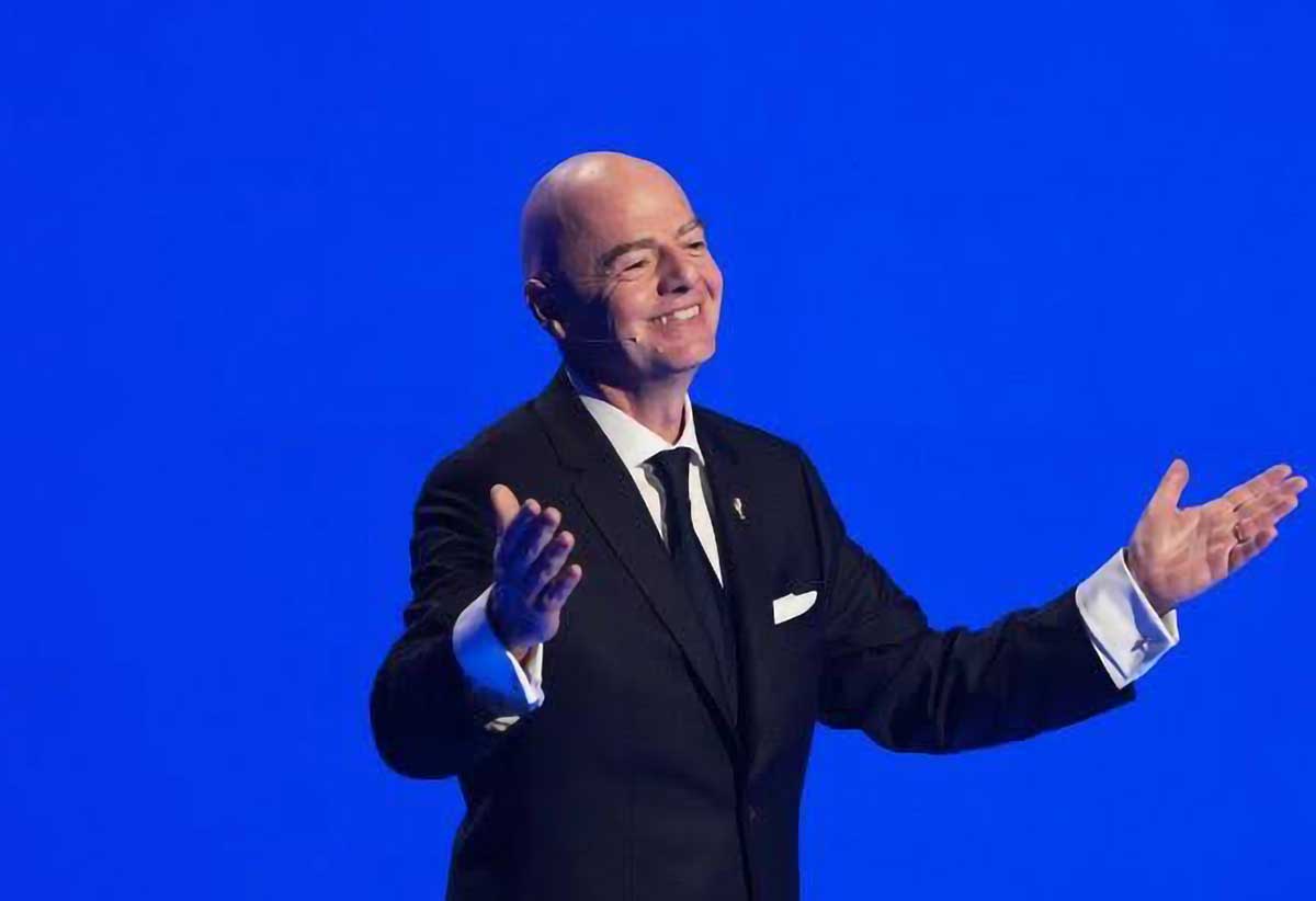 FIFA President Gianni Infantino speaks during draw for 2026 soccer World Cup [Photo credit : AP Photo / Stephanie Scarbrough, Pool] 