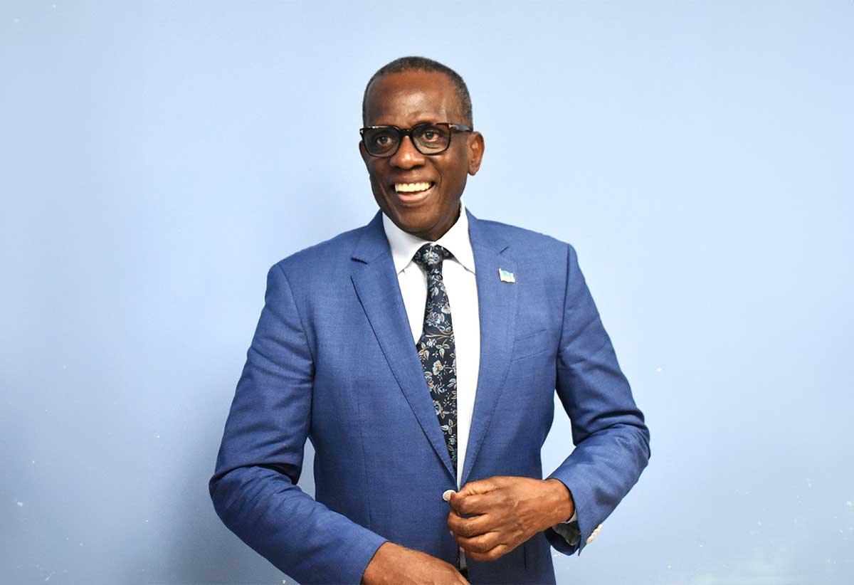 Newly reinstalled Prime Minister Philip J. Pierre