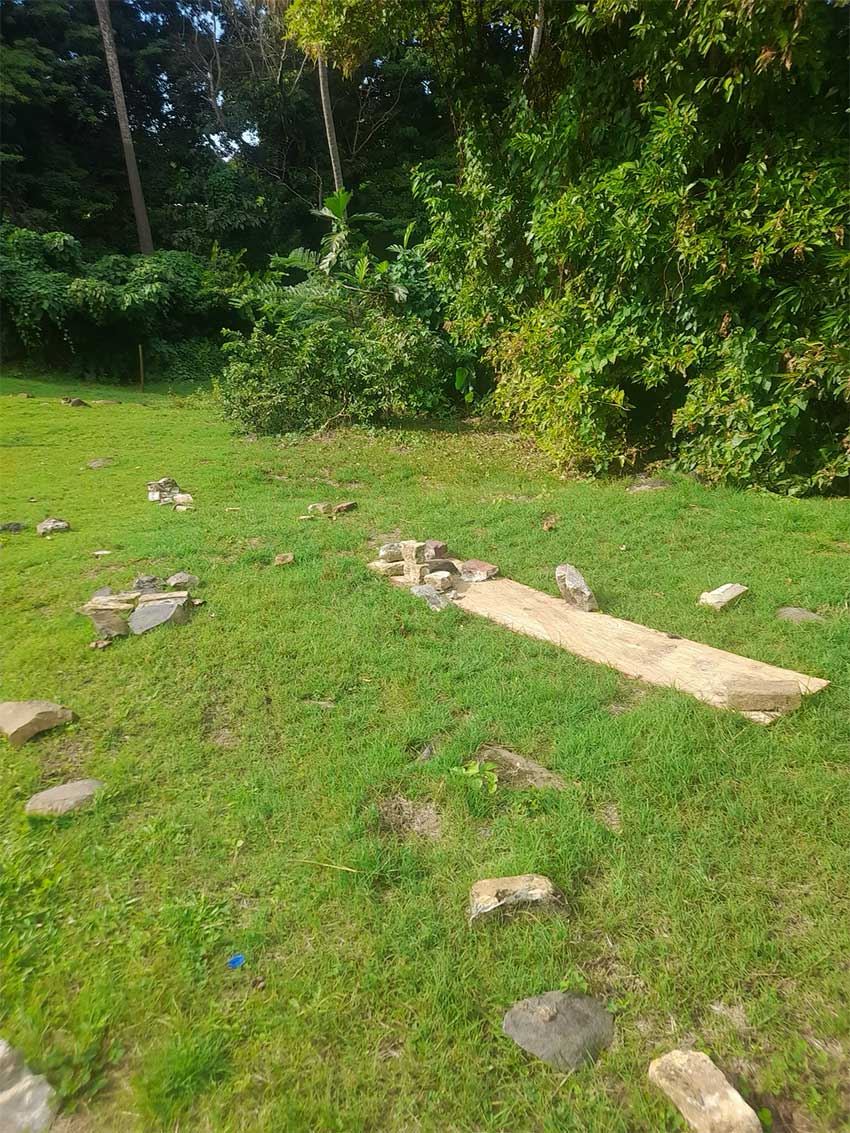 Morne Fortune site (after theft) 