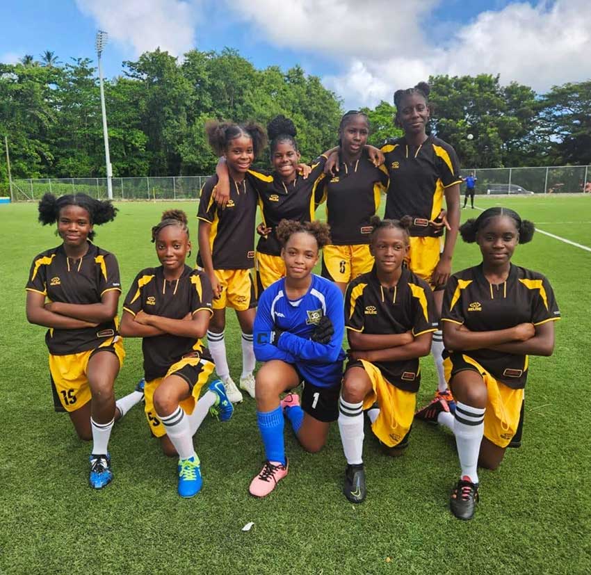 Soufriere Girls U-15 squad 