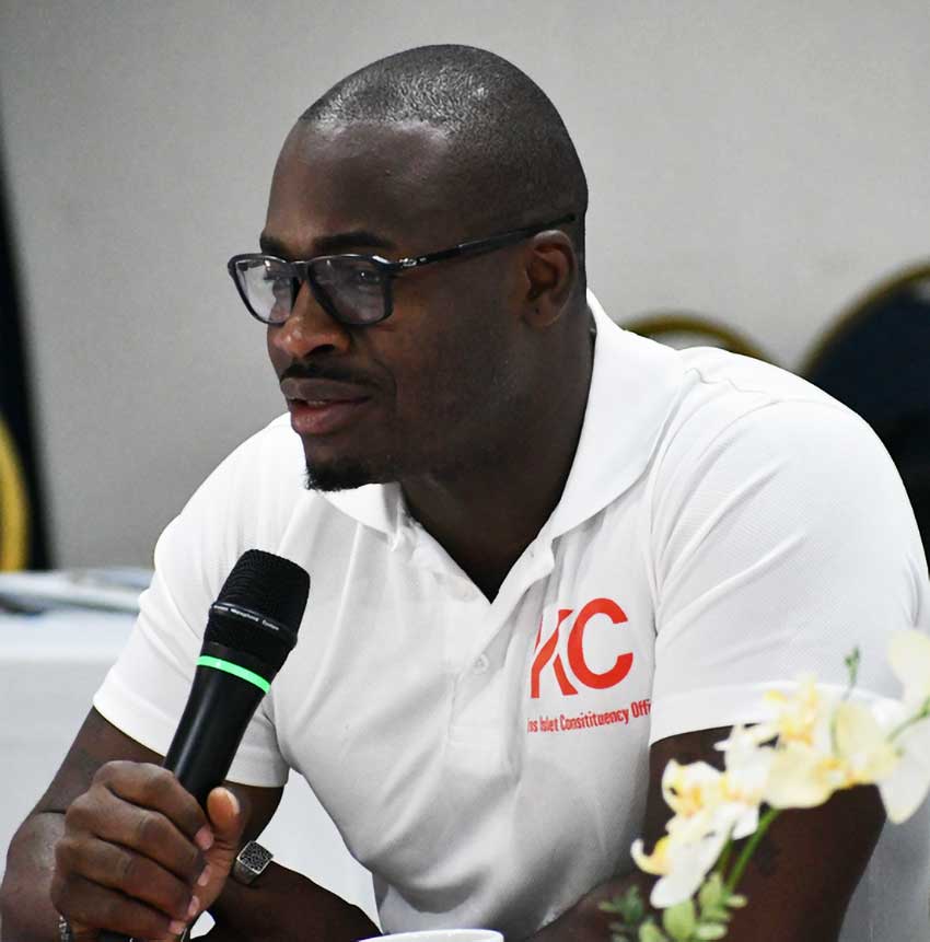 Sports Minister Kenson Casimir [Photo credit :MYDS] 