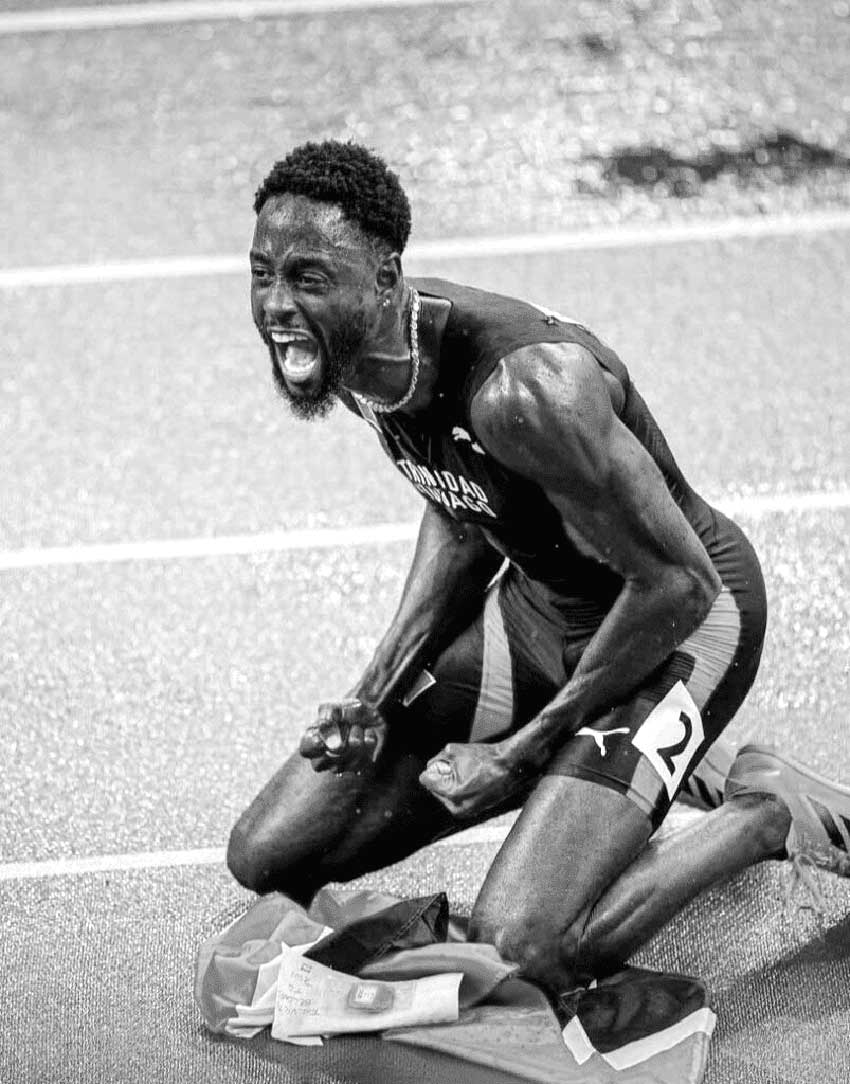 Sprinter Jereem Richards. - Photo courtesy World Athletics