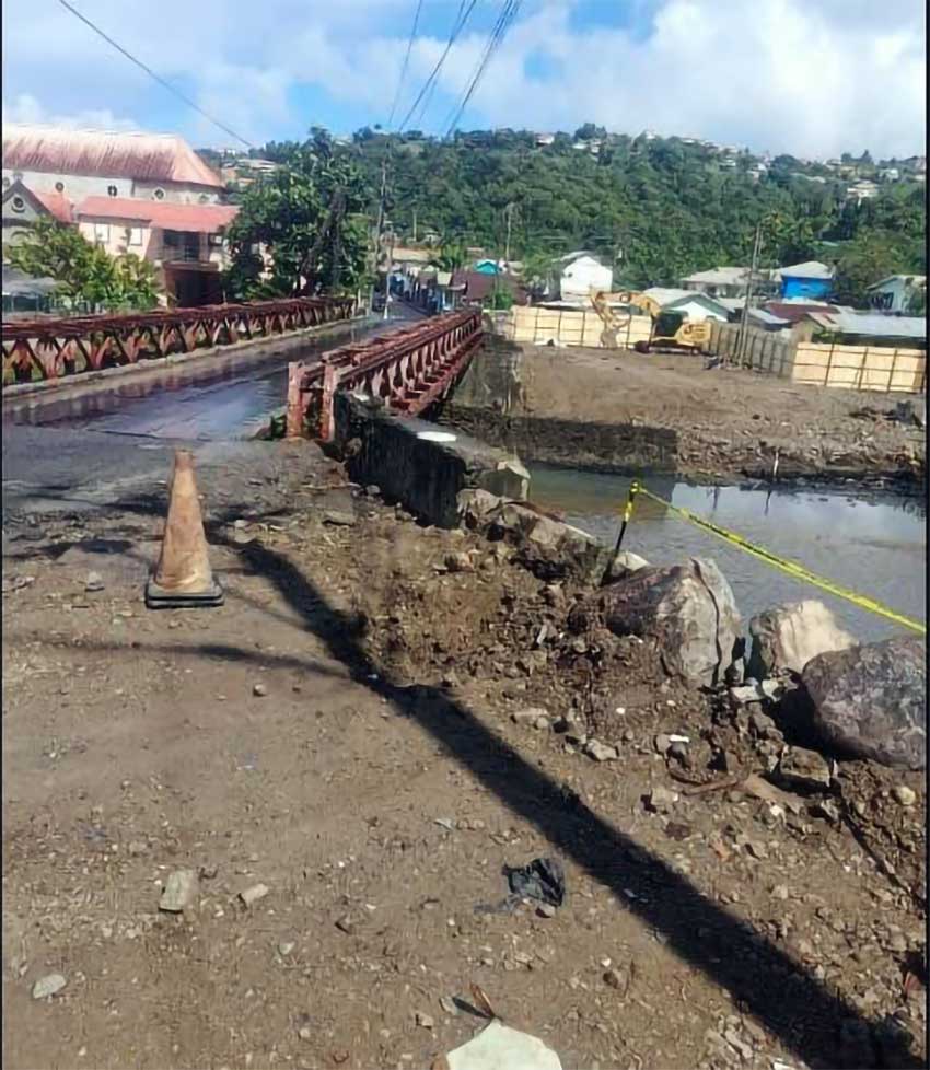 West Coast Road, Anse La Raye Bridge Works