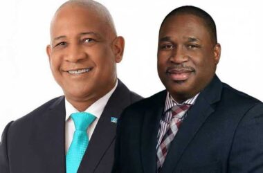 Tourism Minister Dr Ernest Hilaire and SLTA’s CEO Louis Lewis (Photo credit: SLTA)