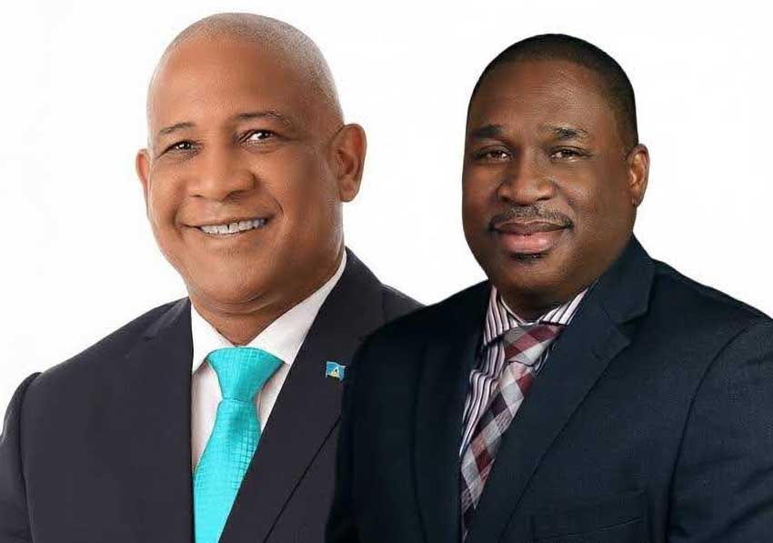 Tourism Minister Dr Ernest Hilaire and SLTA’s CEO Louis Lewis (Photo credit: SLTA)