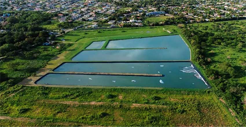 Wetlands for Wastewater Treatment in Vieux Fort (Photo credit: GOSL)