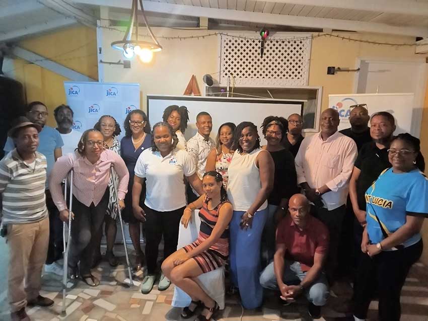 JICA St. Lucia Alumni Association members