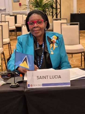Minister for Labour, Hon. Emma Hippolyte [Photo credit: Ministry of Labour]