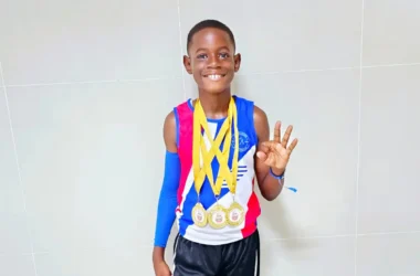 Avary Maryat , Triple Gold Whitsuntide Games Winner - Photo by Maryat family.