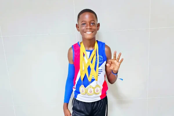 Avary Maryat , Triple Gold Whitsuntide Games Winner - Photo by Maryat family.