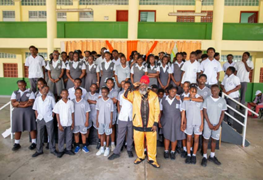 Capleton and BOSL representatives mentor students (Photo credit: BOSL)