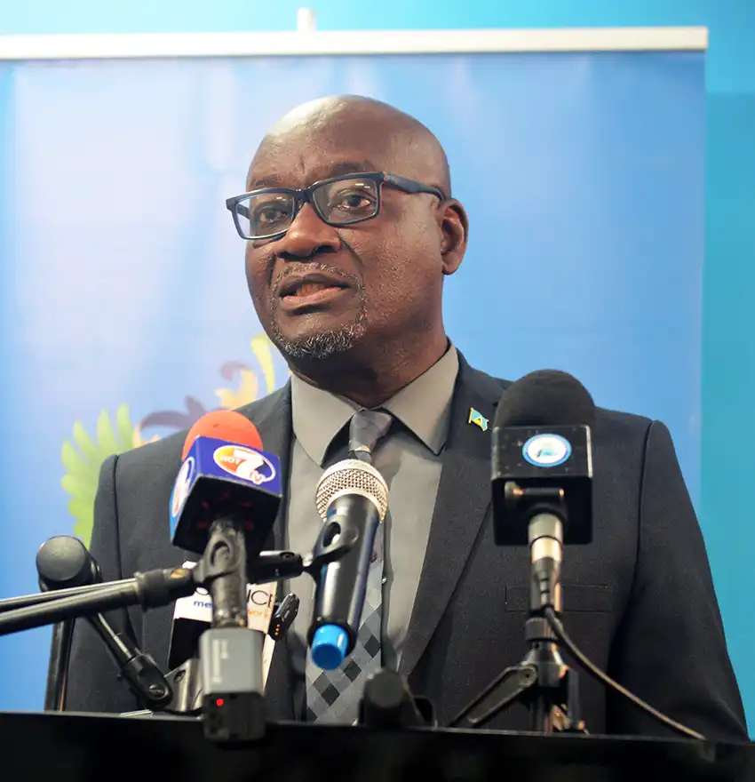 Health Minister Moses Jn Baptiste
