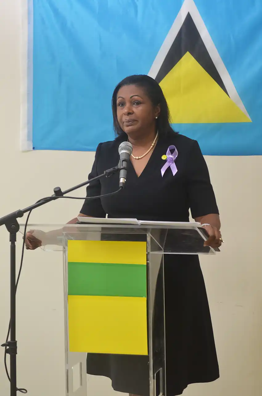 Former Central Castries MP and Speaker of the House, Sarah Flood-Beaubrun