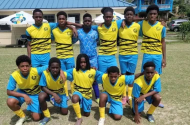 Gros Islet U-14 squad [Photo Credit: SLFA]