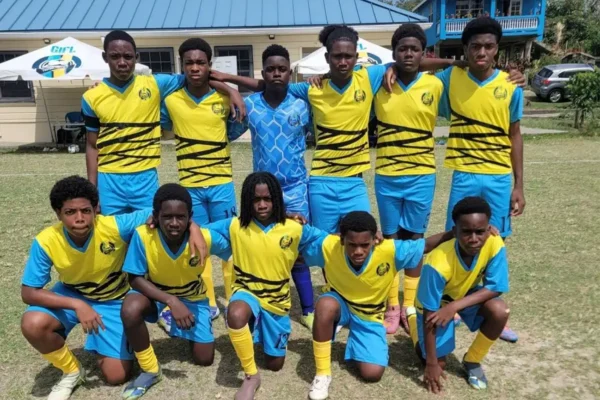 Gros Islet U-14 squad [Photo Credit: SLFA]