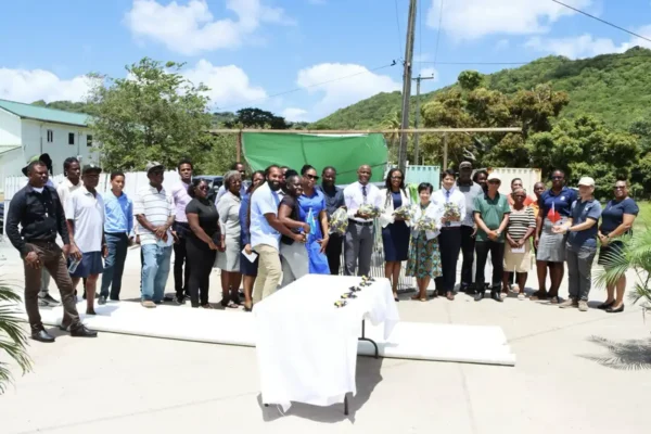 Nicole Su, Taiwan’s Ambassador to Saint Lucia, joins Lisa Jawahir, Minister for Agriculture, Fisheries, Food Security and Climate Change, Mr. Daniel Lee, Chief of the Taiwan Technical Mission in Saint Lucia and others at the official handover ceremony held at the Union Orchid Gardens on Tuesday, June 9, 2026.