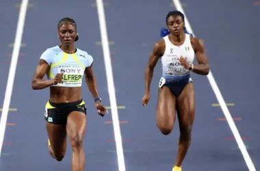 Olympic champion Julien Alfred