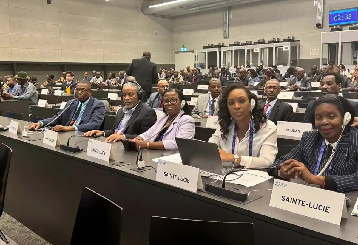 Saint Lucian tripartite delegation to Geneva [Photo credit : GOS]