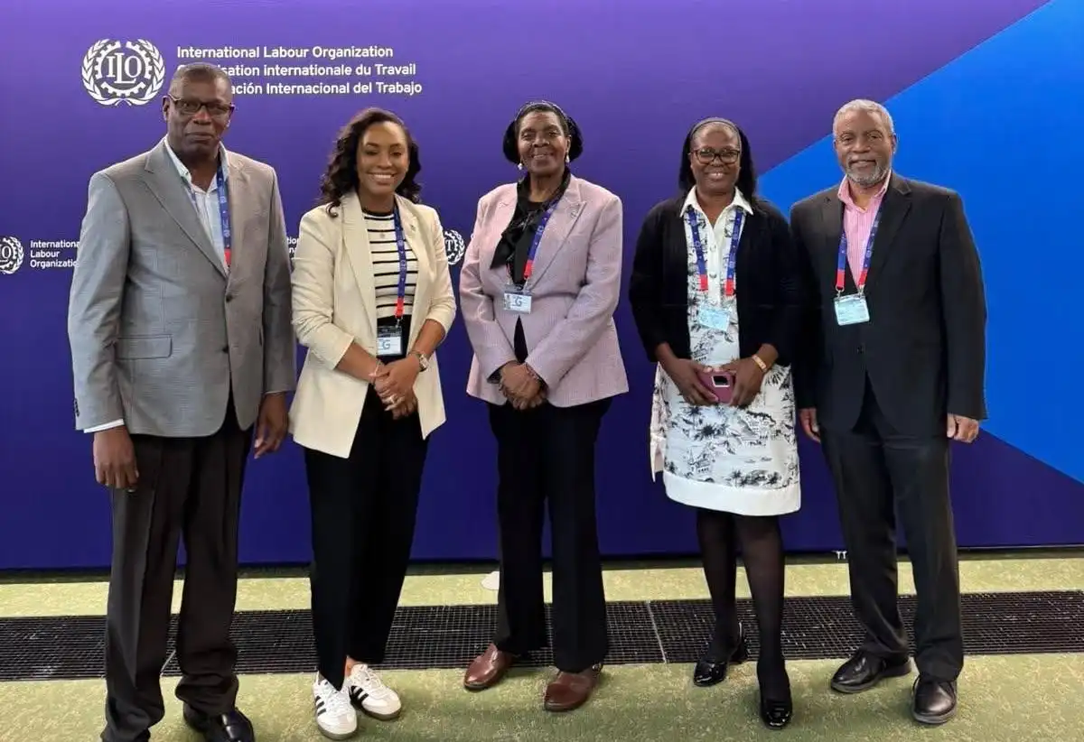 Saint Lucian tripartite delegation to Geneva [Photo credit : GOS]