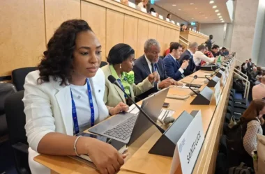 Saint Lucian tripartite delegation to Geneva [Photo credit : GOS]