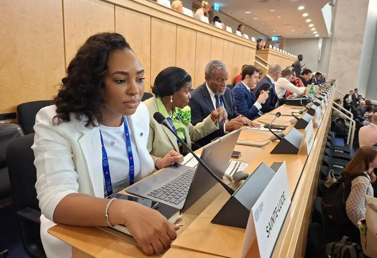 Saint Lucian tripartite delegation to Geneva [Photo credit : GOS] 